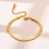 Arzonai Korean style accessories rose gold Cuban titanium steel bracelet women's bracelet fashion trend jewelry hot selling bracelet